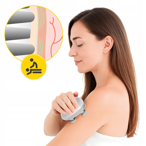 Массажная подушка  4FIZJO Smart Head Massager White - фото №2